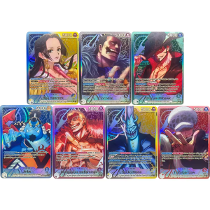 Bandai | DIY ONE PIECE Collection Cards OP14 Boa Hancock Clinton Barton EN High Quality Self Made Game Anime Cards Gift Toy