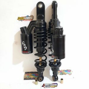 NEW SHOCKBREAKER SHOCK COPY KTC RACING BLACK AS GOLD DOUBLE TABUNG ATAS 320MM MATIC & BEBEK PNP NMAX 155 NEW/ NMAX 155 OLD/ AEROX NEW/ AEROX OLD/ VERZA/ TIGER/ SUPRA/ REVO/ KARISMA/ GL/ CB100/ RX KING/ ASTREA GRAND/ MEGAPRO DLL