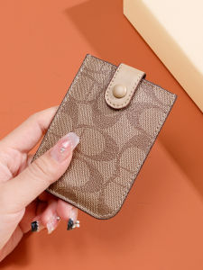 กระเป๋าใส่บัตรแบบดึงออกหรูหราสำหรับผู้หญิง ขนาดเล็ก บางเฉียบ สไตล์ไฮเอนด์ 2025 ใหม่ กระเป๋าใส่บัตรแบบซิป