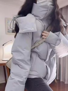Womens Hooded down Cotton Jacket Short Loose Thick Warm Outerwear Bread Style Winter New Arrival Korean Version Coat