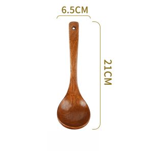Thìa Gỗ Cỡ Nhỏ Tay Cầm Dài Nhà Bếp Dụng Cụ Nhà Bếp Thực Tế Không Dính Nồi Đặc Biệt Thìa Dùng Để Nấu Ăn