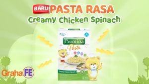 Promina Pasta MPASI Bayi Makaroni Keju Fusili Ayam Bayam Sehat Bergizi