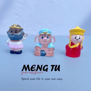 Journey to the West Tang Monk Master Four People Luminous Artificial Doll Decoration Luminous White Dragon Horse Fluorescent Pig Eight Ring Small Toy