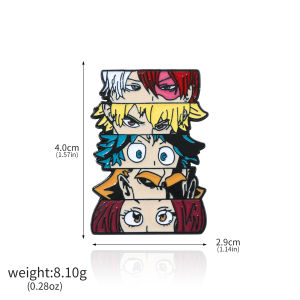 My hero Academy Cartoon Figure Group Photo Enamel Pins Badges Lapel pins Brooches Women Men Jewelry Accessories For Gifts
