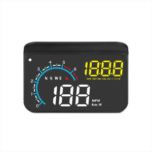 M12 OBD2 + GPS HUD Head Up Display Car Speedometer With Altitude Compass Projection Fuel Consumption Water Temp Voltage Gauge