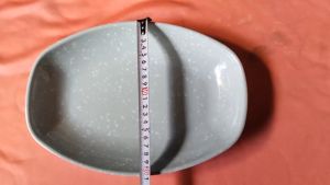 Dĩa nhựa  ovan lòng sâu melamine vân đá ngọc - nhiều size DOV15