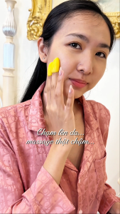 Set kén tơ tằm trắng vàng tự nhiên iSeren massage da mặt dịu nhẹ giúp da mềm và mịn hơn