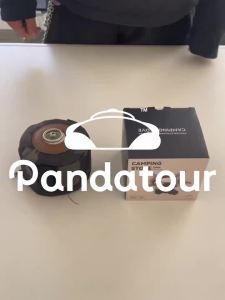 Pandatour Camping 0.5UNT IGT Gas Stove Folding Easy Equiped Table Stove One Click Ignition Stainless Steel Windproof Stove