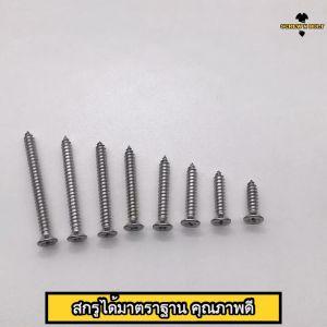 น็อต สกรู หัวเตเปอร์ แฉก F+ สแตนเลส 304 เกลียวปล่อย M2.3 M2.6 / Flat Head Phillip Tapping Screw SUS304 M2.3 M2.6