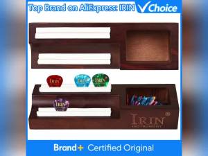 IRIN | IRIN Wooden Guitar Pick Box Case Durable Storage Holder for Acoustic/Electric/Bass Guitar Picks Portable Organizer Case