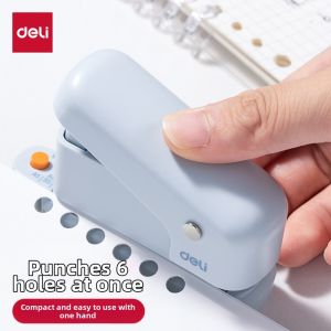 deli | Six Hole A4 A5 Paper Puncher and Loose-Leaf Binder 6 Holes