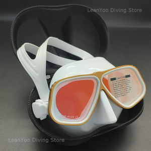 Apollo Similar Style UV Protection Freediving Mask Aluminium Low Volume Diving Goggles Comfort Fit with Black Case Included