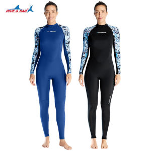 Dive-sail Lycra Wetsuit Quick Dry Sunscreen One-piece Diving Swimsuit Women Swimming Surf Snorkeling Ice Sense Swimsuit