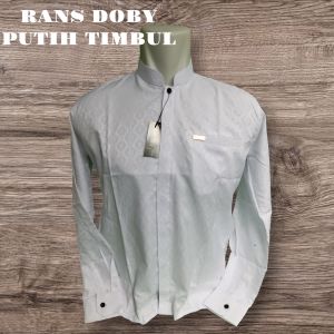 Ssh Promo ramadhan Kemko rans slimfit ( Fre siwak & tasbih) kameja koko sultan rans doby timbul kameja casual terlaris