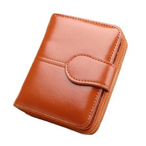 Ladies Oil Wax Leather Wallet