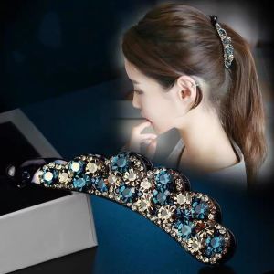 กิ๊บหนีบผมสำหรับผู้หญิงคลิปแนวตั้งติดเพชรสำหรับเด็กผู้หญิงกิ๊บหนีบกล้วยเครื่องประดับผมที่รัดผม