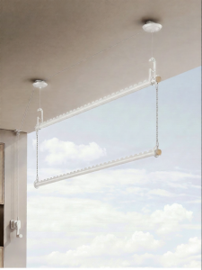 BIREN | Adjustable Manual Ceiling Mounted Clothes Drying Rack