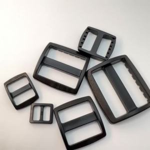 10pcs/pack Plastic Slider Tri Glide Adjust Buckles Belt Buckle Backpack Straps Webbing 10/16/20/25/32/38mm Wider Style Black