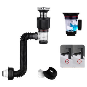 Downcomer Wash Wash Basin Wall Row Toilet Deodorizing Filter Anti-Blocking Drain Pipe Neutral Full Set Drainer Accessories