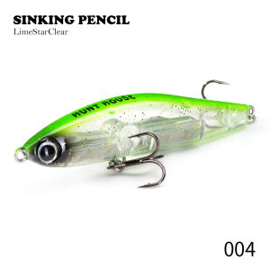 Hunthouse Sinking Pencil Fishing Lure 70MM/13.5g Hard Baits Wobblers Trolling Saltwater For Pike Sea Bass Fish Tackle LW538