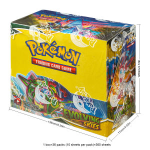 Bandai | 360Pcs English Pokémon TCG: Sword Shield Evolving Skies Booster Box Pokemon trade card 36 Pack Box