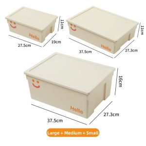 SIVASS | Multifunctional Plastic Storage Box with Lid