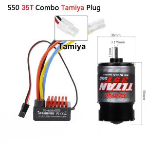 YSIDO 550 Combo Brushed Motor 60A ESC for 1:10 RC Crawler Axial SCX10 AXI03007 JL 90046 Traxxas TRX4 TRX6 RC Car Boat Parts