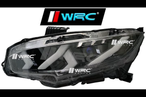 Honda Civic FC 2016-2021 Lamborghini Design RGB Function Projector Dynamic Led Headlamp With Signal Running + Demon Eyes