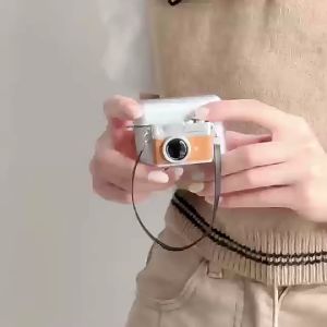 โมเดลกล้องจิ๋ว สไตล์เรโทร สําหรับตกแต่งบ้านตุ๊กตา 1 ชิ้น