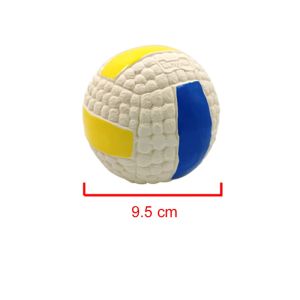 Soft Pet Ball Squeaky Toy For Small Large Dog Rugby Tennis Volleyball Football ball Latex Tooth Cleaning Training Toys