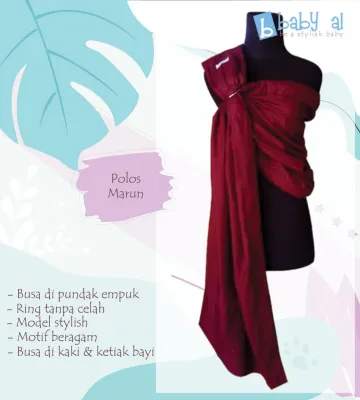 Baby Al Ringsling Gendongan Bayi Jarik Mshape Newborn - Toddler Anti Pegal