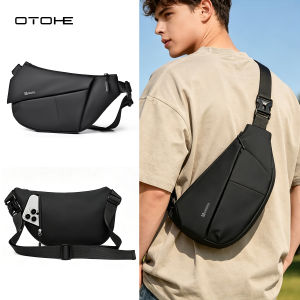 OTOHE Mens Chest Bag Waterproof Shoulder Bag Outdoor Sports Bag Large Capacity Running Bag Casual Bag Cross Body Bag Outdoor Cycling Bag Travel Bag