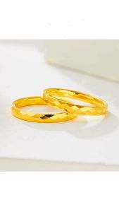 OYJR แหวนเรียบๆแฟชั่น แหวนสแตนเลสสำหรับผู้หญิง ไม่ลอก