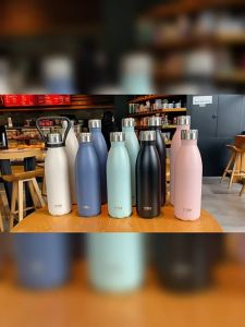 แก้วน้ำเก็บความเย็น ร้อน - TYESOS ขวดน้ำสแตนเลส 1000-750ml