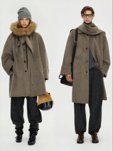 ULD | Detachable Hood 100 Wool Long Coat