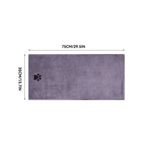 35*75cm/50*100cm Microfiber Pet Bath Towel Embroidered Super Soft Absorbent Cat for Dogs Grooming Supplies