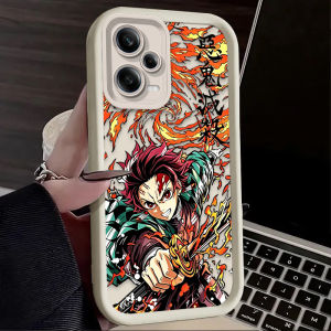 Bandai | Ốp Lưng Silicon Demon Slayer Tanjiro Giyu Cho Xiaomi Redmi - Ốp Mềm Mờ Nhẹ Chống Trầy Xước Tương Thích Với Nhiều Mẫu Máy