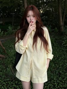 Sun Protection Cotton-Linen Shirt