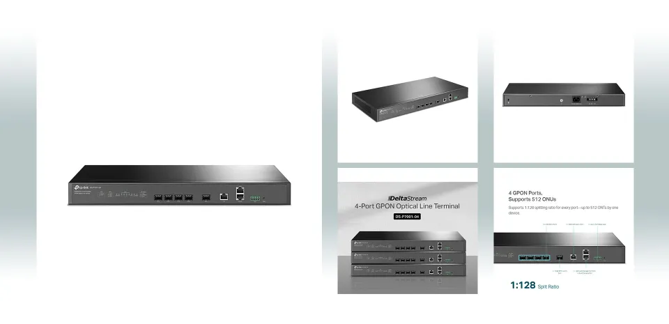 tp-link DS-P7001-04 DeltaStream | 4-port Pizza-box GPON
