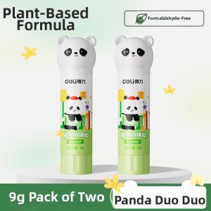 deli | High Viscosity Cartoon Cute Student Suitable Preschooler Applicable Quick Drying Powerful Waterproof Transparent Plant-Based Glue Stick