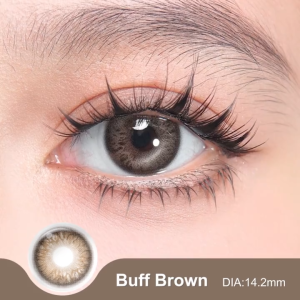 (0.00~-6.00)Magister คอนแทคเลนส์ 6 เดือน บลัชเกิร์ล ซีรีย์ คอนแทคเลนส์สายตาสั้นแห่งปี Buff Brown คอนแทคเลนส์สี สวมใส่สบาย 14.2MM กล่องเลนส์ฟร