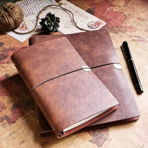 Thickened Soft Leather A6 Retro Notebook Portable Diary TN Album Removable Inner Core Memo Notebook Drawing Journal Gift Box Set