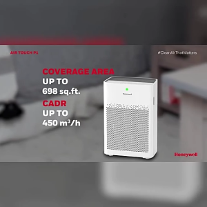 Honeywell Air Touch P1 Air Purifier with H13 HEPA Activated Carbon Filter Removes 99.99% Pollutants
