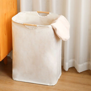 ถังใส่เสื้อผ้าสีสกปรกแบบพับได้สไตล์ญี่ปุ่นและสวีเดนสำหรับใช้ในบ้าน ถังใส่เสื้อผ้าในห้องนอน ถังใส่เสื้อผ้าสำหรับใช้ในชีวิตประจำวัน