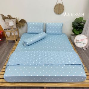 [Mẫu Bi Xanh] Hàng loại xin. Ga Chống Thấm kháng khuẩn chính hãng PT vải Lụa  Organic mềm mịn mát