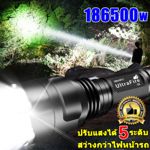 ไฟฉายแรงสูง 5 เกียร์ แบตเตอรี่ลิเธียม 18650W ในตัว สว่างไฟฉายกลางแจ้ง ไฟฉาย Led ชาร์จ และ 5 ปรับได้ ไฟฉายสว่างสุ ไฟฉายกันน้ำ ไฟฉายพกพาชาร์จ ไฟฉายแบบชาร์จ และ ไฟฉายเเรงสู ไฟฉายความ ความสวย สว่าง เป็นสิ่งที่สุดสำหรับการเ