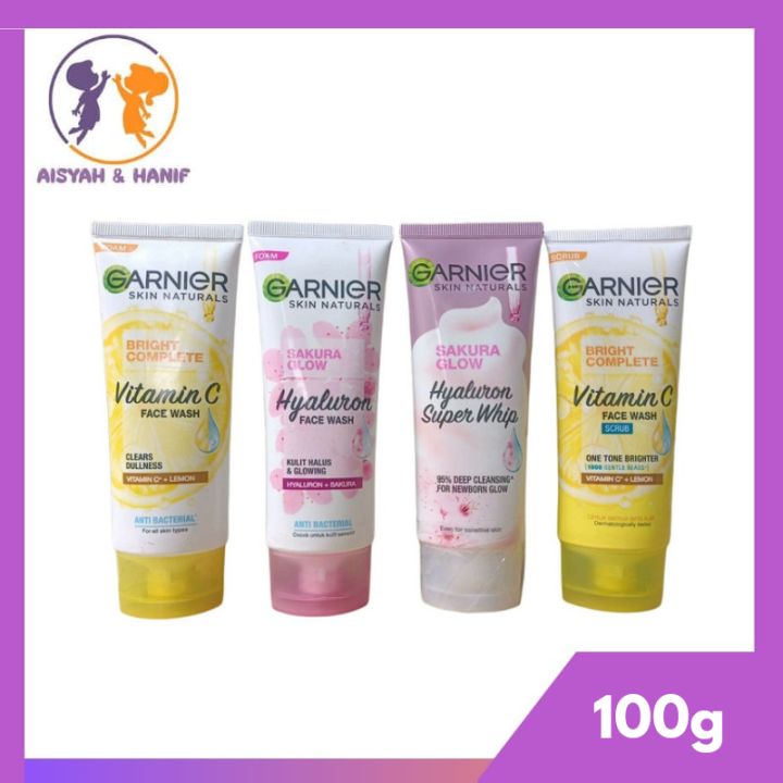 Garnier Bright Complete Vitamin C Face Wash Brightening Cleanser Foam