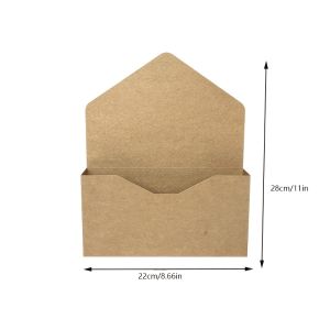 Romantic Love Note Envelope Flower Box Foldable Kraft Paper Gift Bag DIY Bouquet Wrapping Kit for Wedding Valentine Mother Day