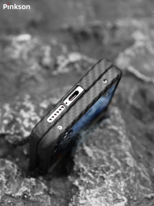 Pinkson Ultra-Thin Business Style Xiaomi Mixflip Phone Case Carbon Fiber Kevlar Aramid Fiber Protective Cover Lightweight Frame