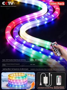 YUANMUXUAN | Circular Waterproof Outdoor LED Strip Lights with Color-changing Effects